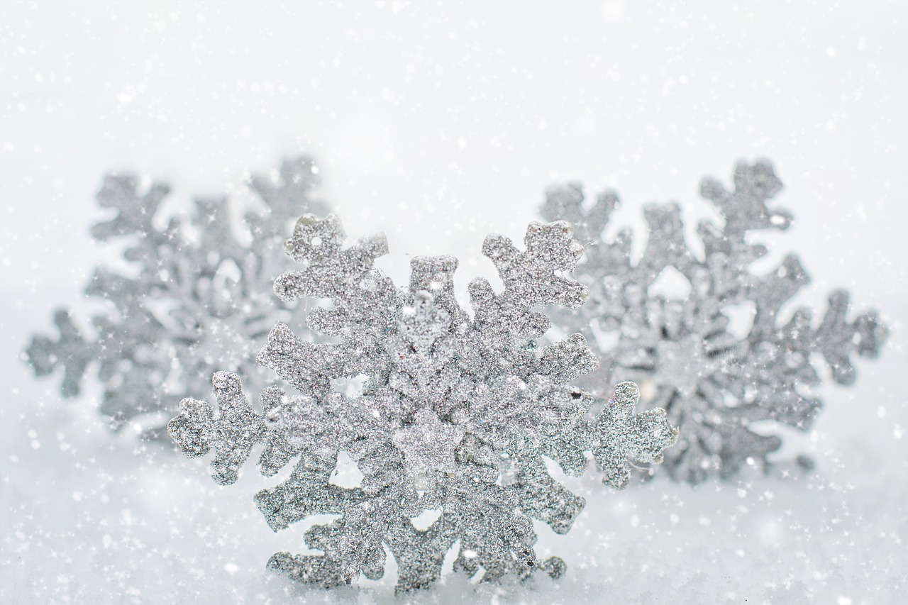 snowflakes  background  border free photo