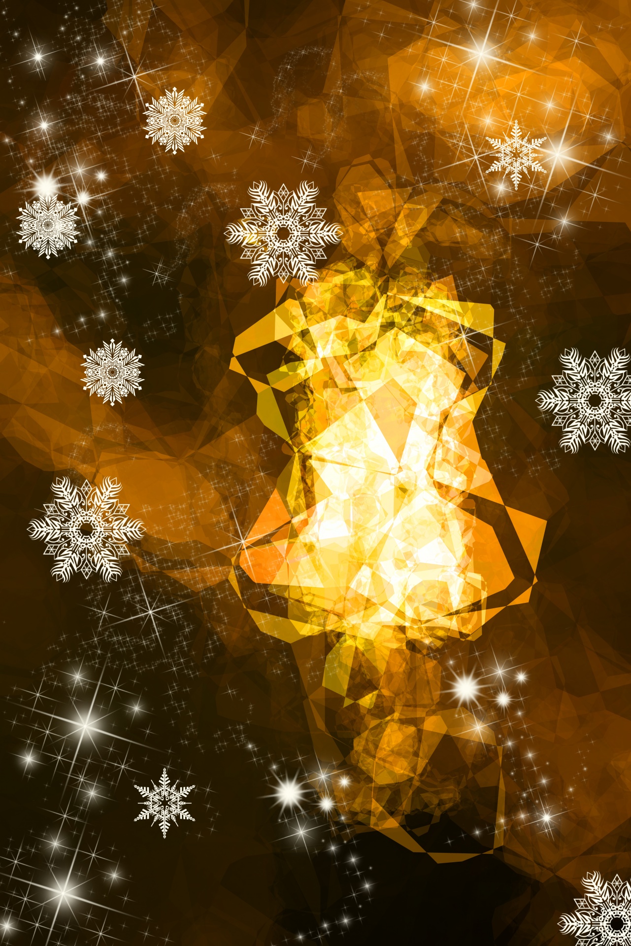 background snowflakes light free photo