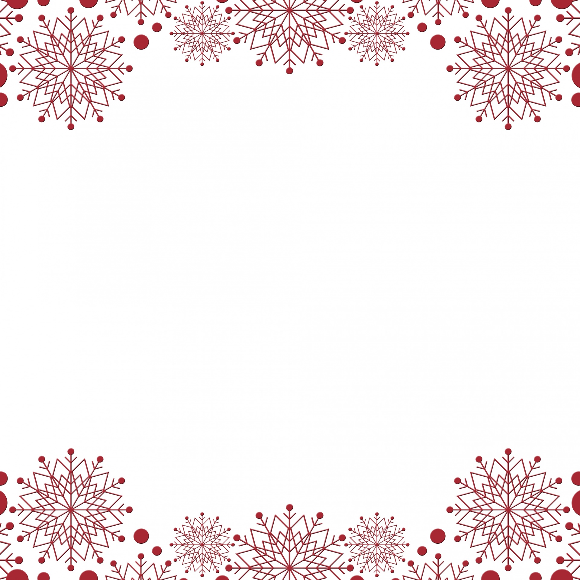 christmas snowflake border