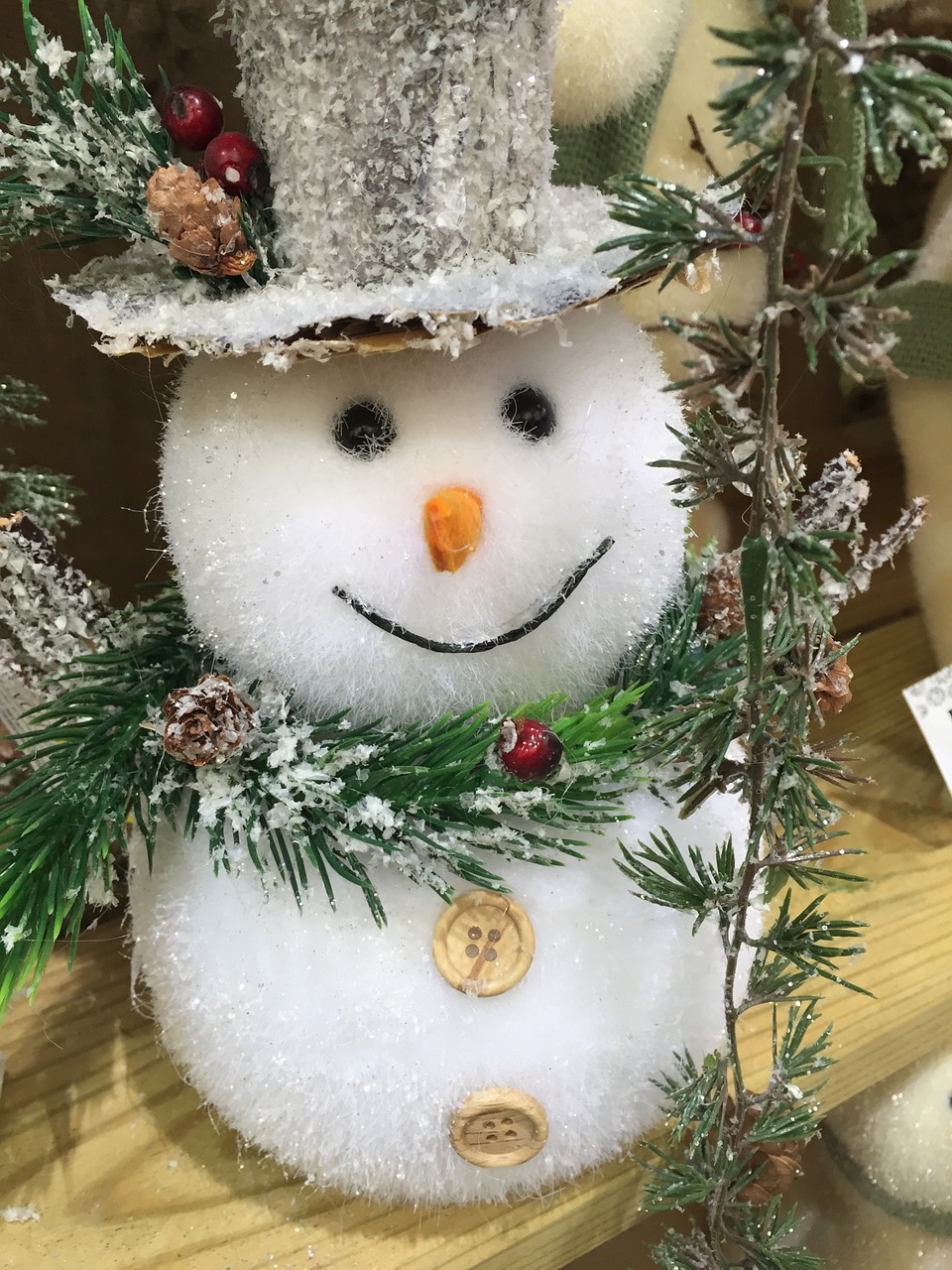 snowman toy christmas free photo