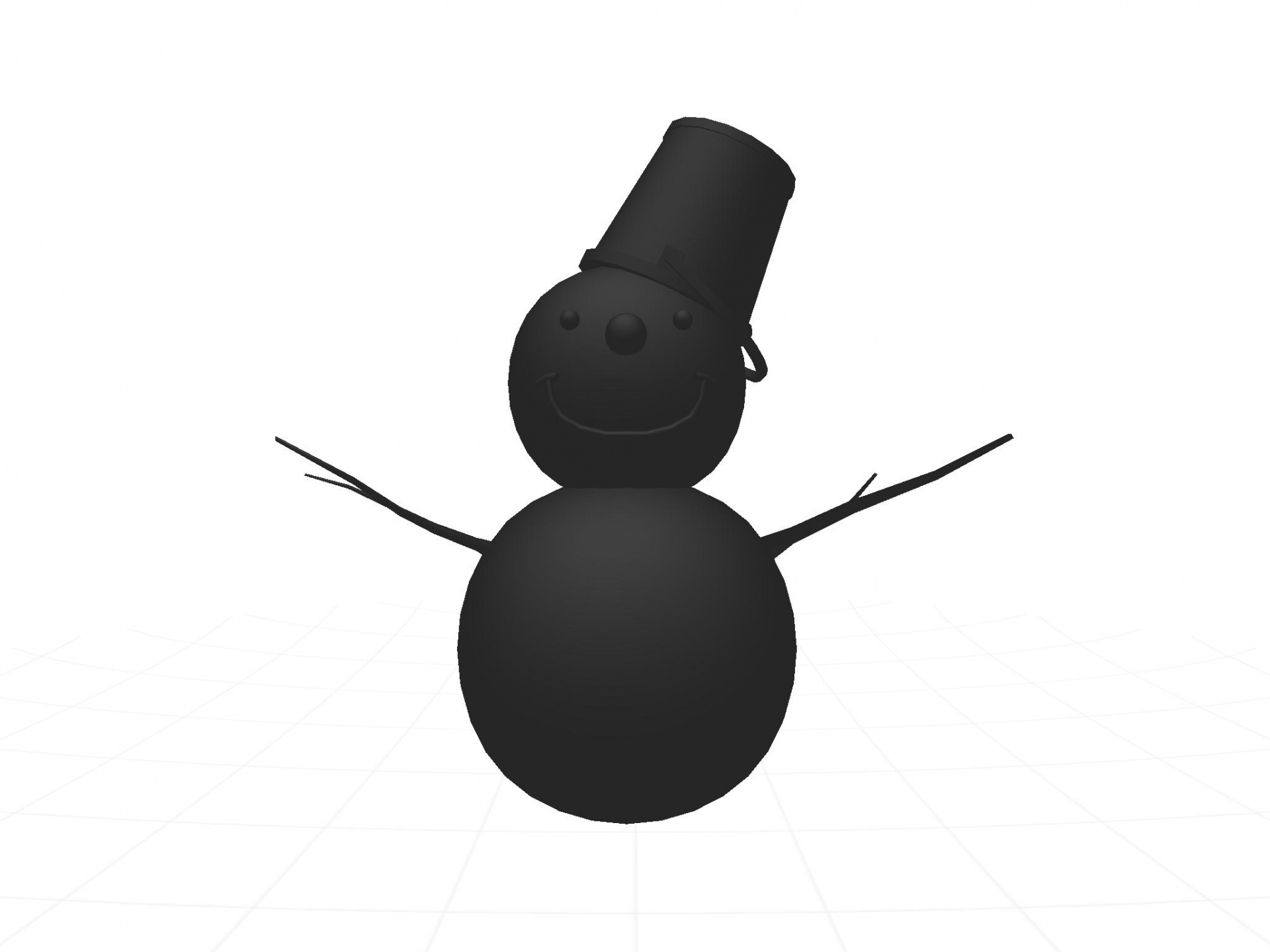 snowman silhouette black free photo