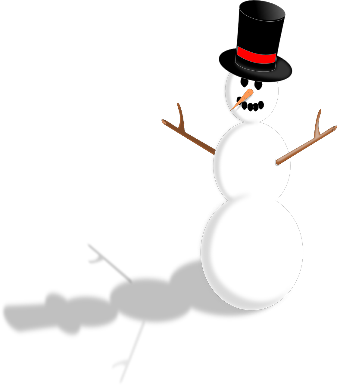 snowman snow christmas free photo