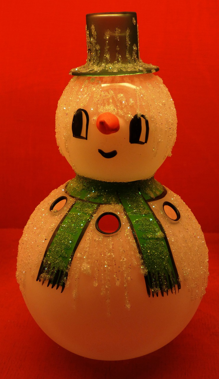 snowman christmas baubles ornaments free photo
