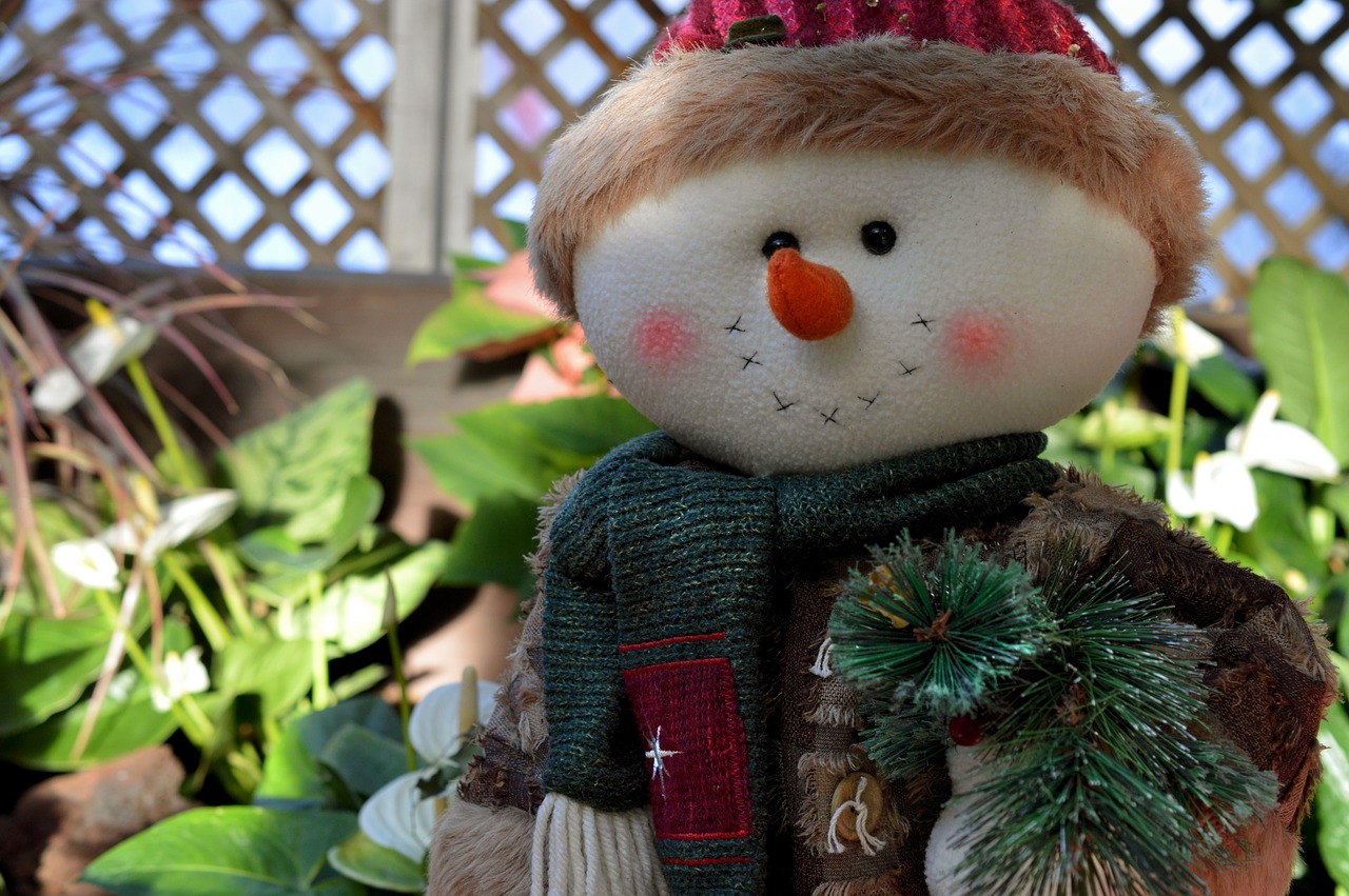 snowman winter christmas free photo