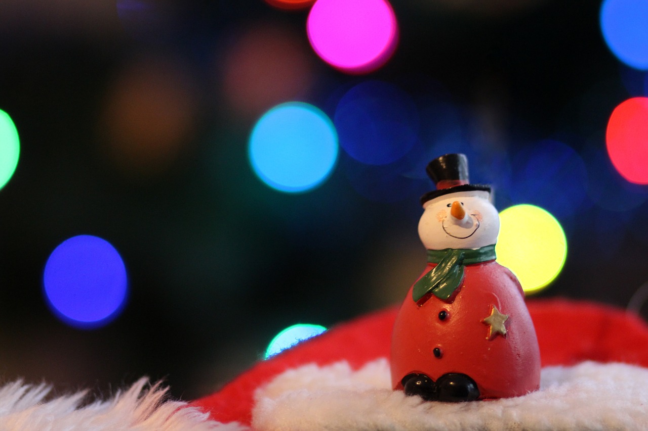 snowman decoration winter free photo