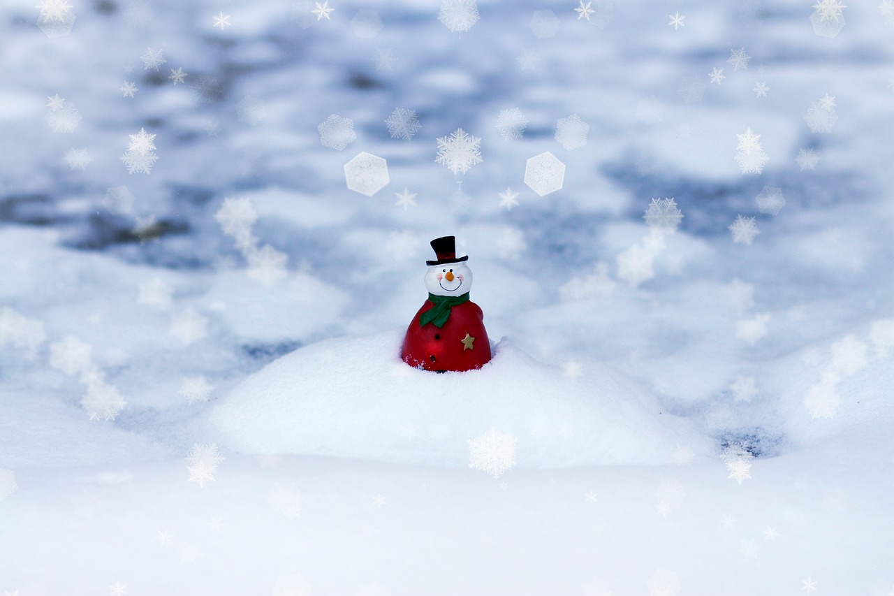 snowman decoration winter free photo