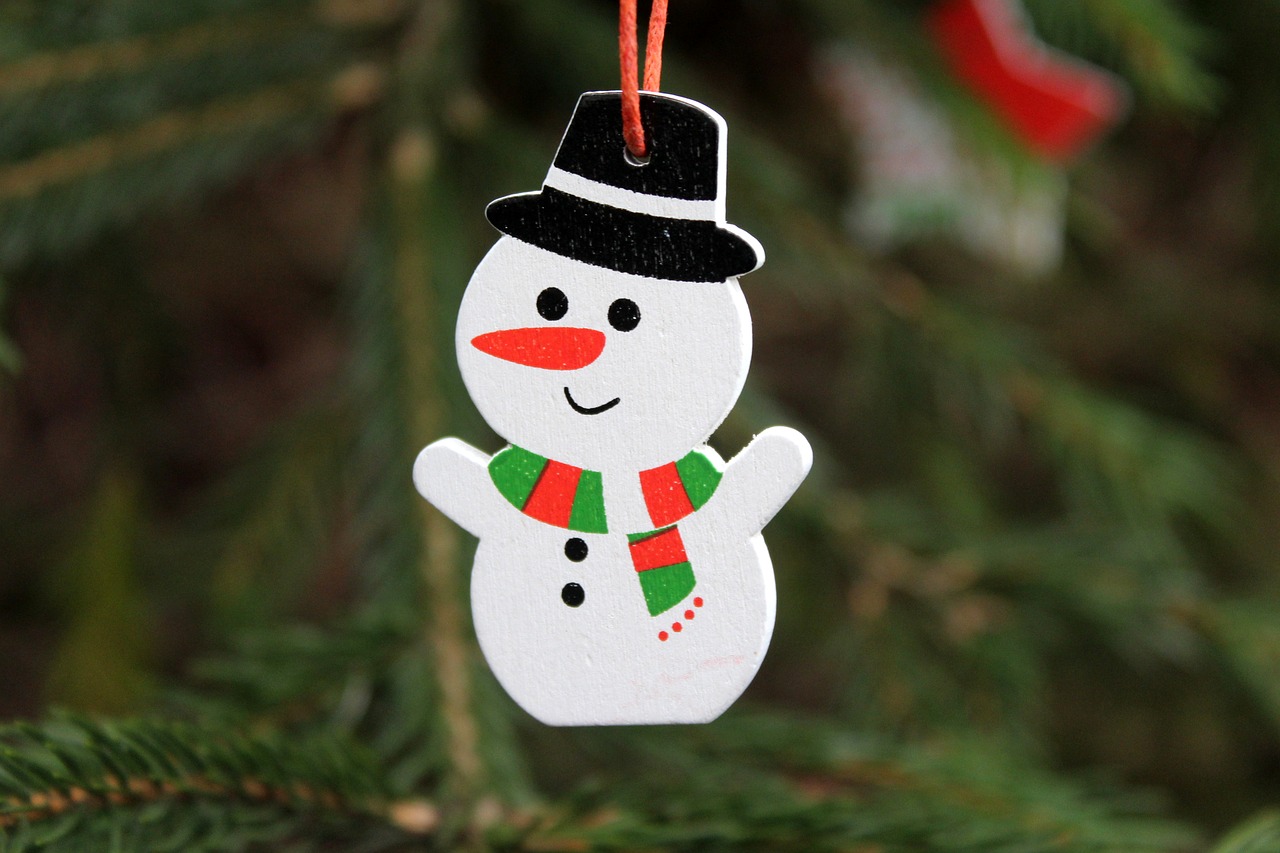 snowman winter christmas free photo