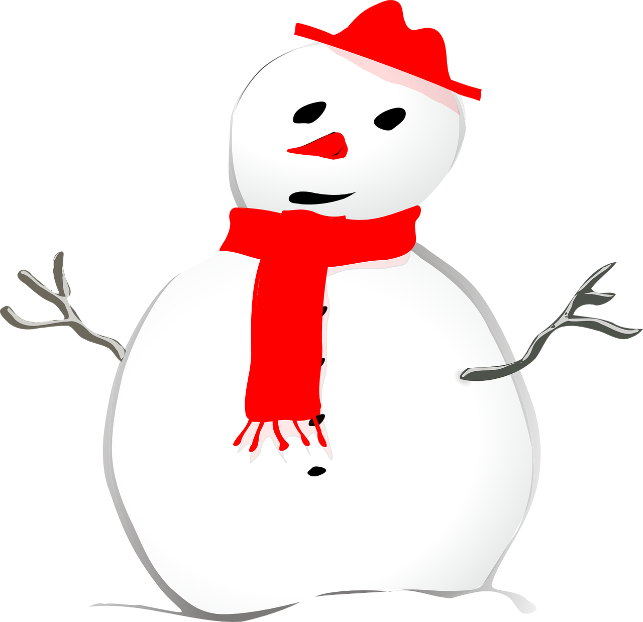 snowman winter seasonal free photo