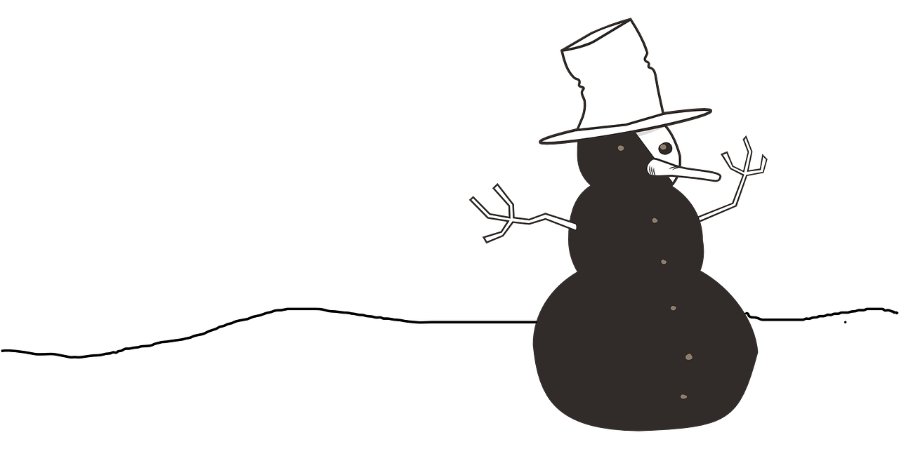 snowman top hat winter free photo