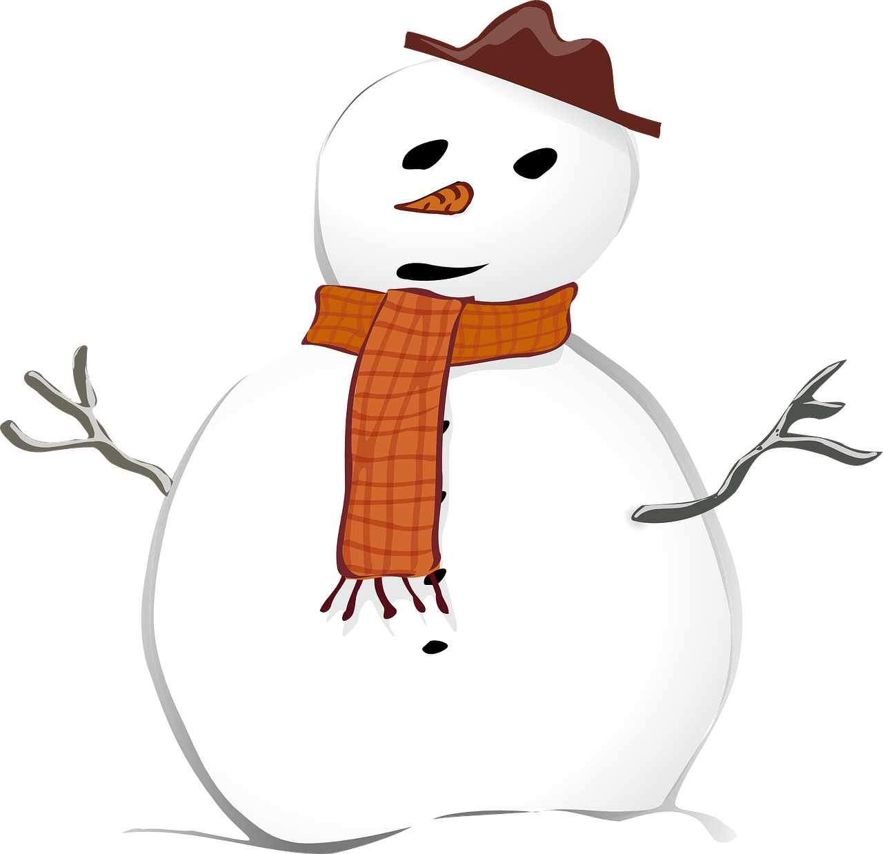 snowman snow man free photo