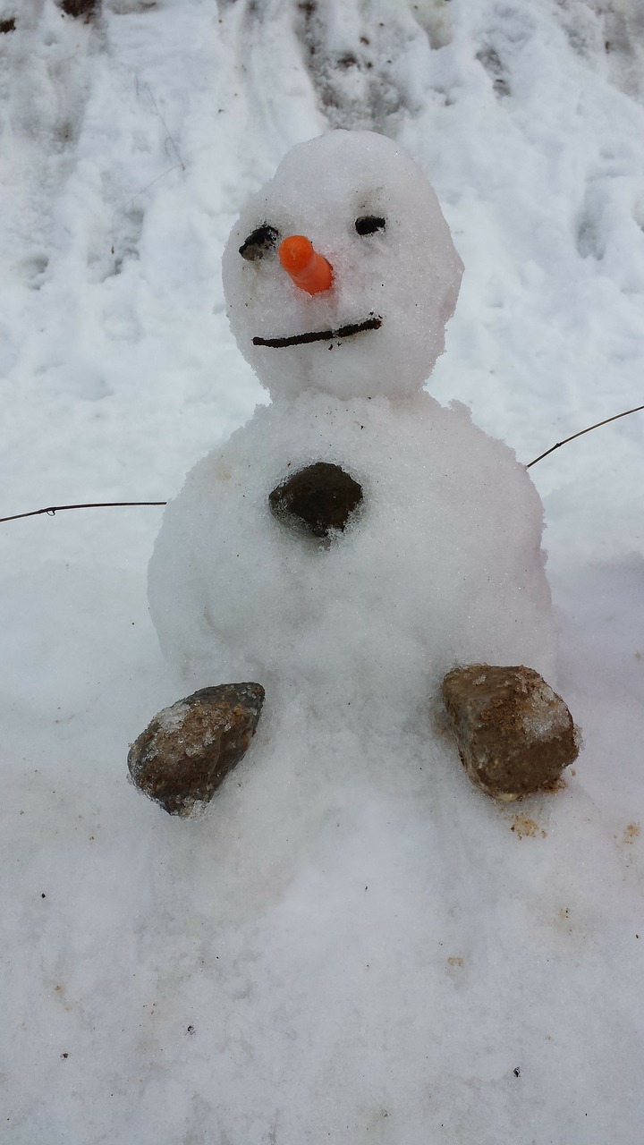 snowman winter snow free photo