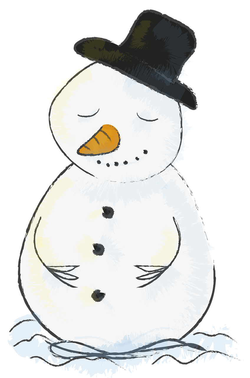 snowman  winter  snow free photo