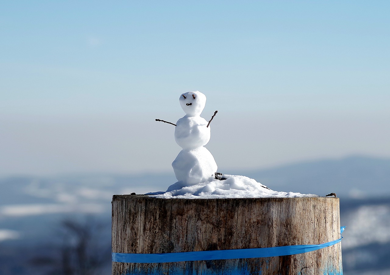 snowman  little snowman  winter free photo