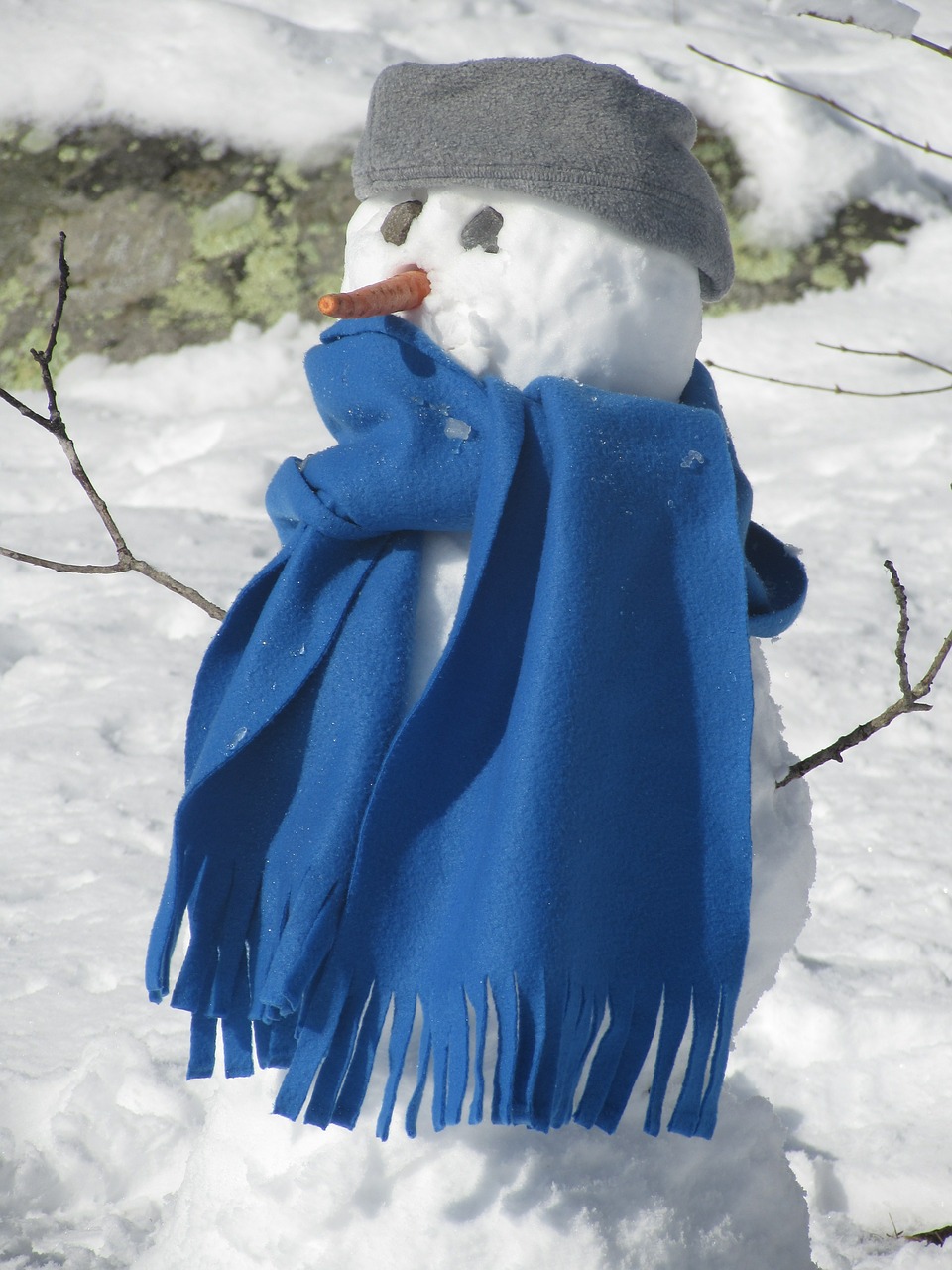 snowman winter snow free photo