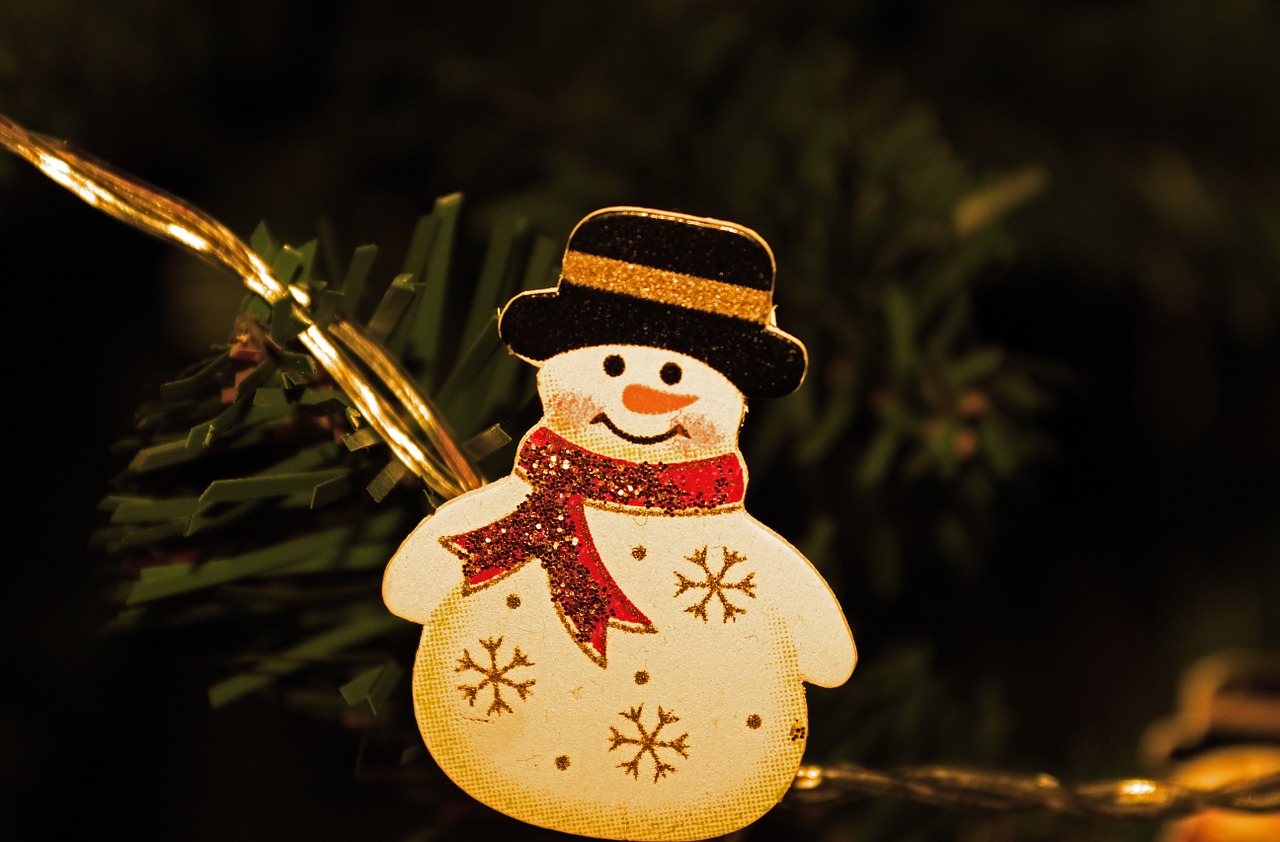 snowman decoration ornament free photo