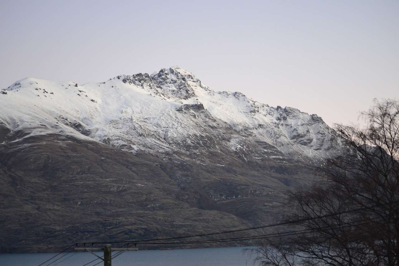 snowy mountain queenstown nature free photo