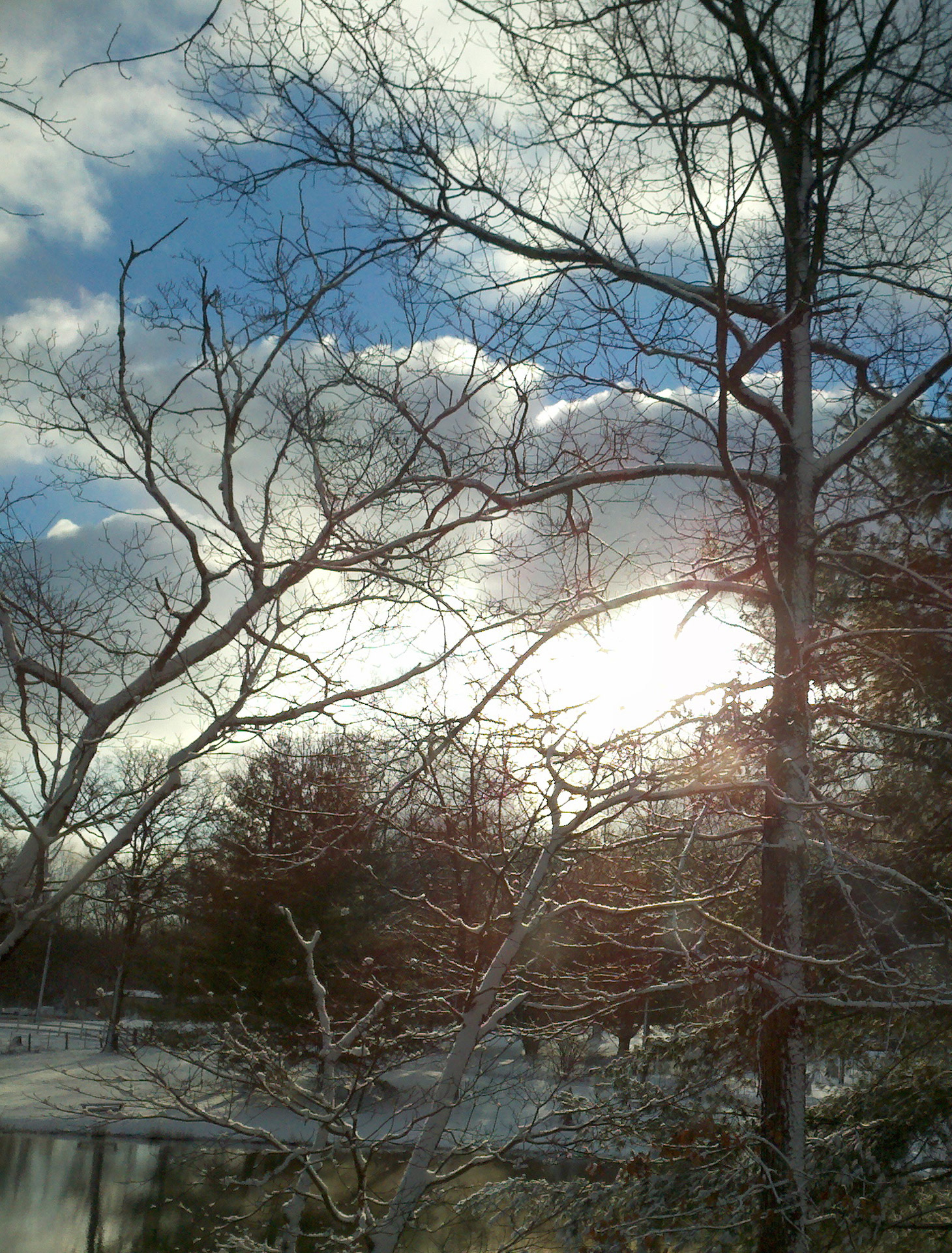 blue sky sunrise snow free photo