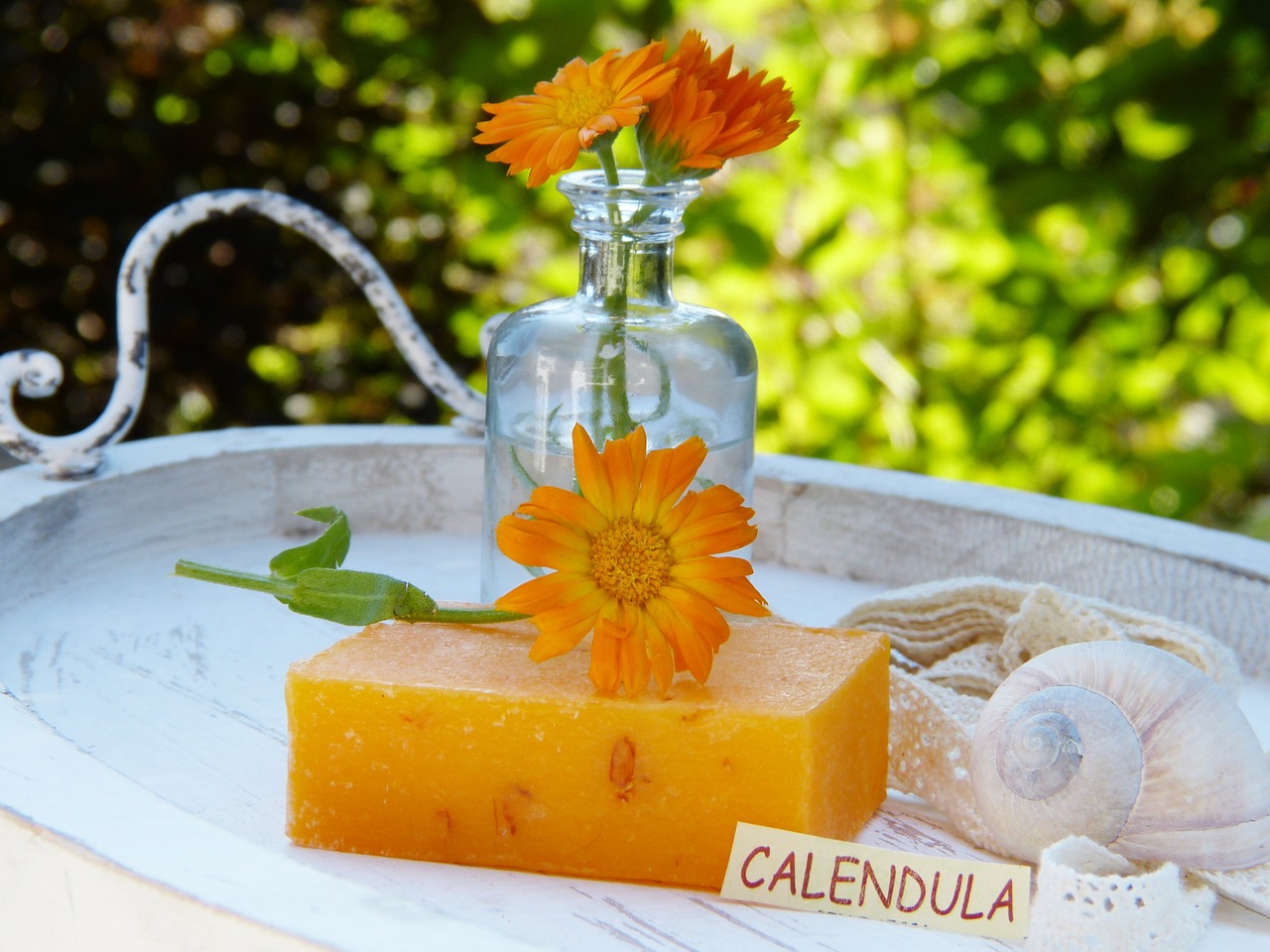 soap  calendula  marigold free photo