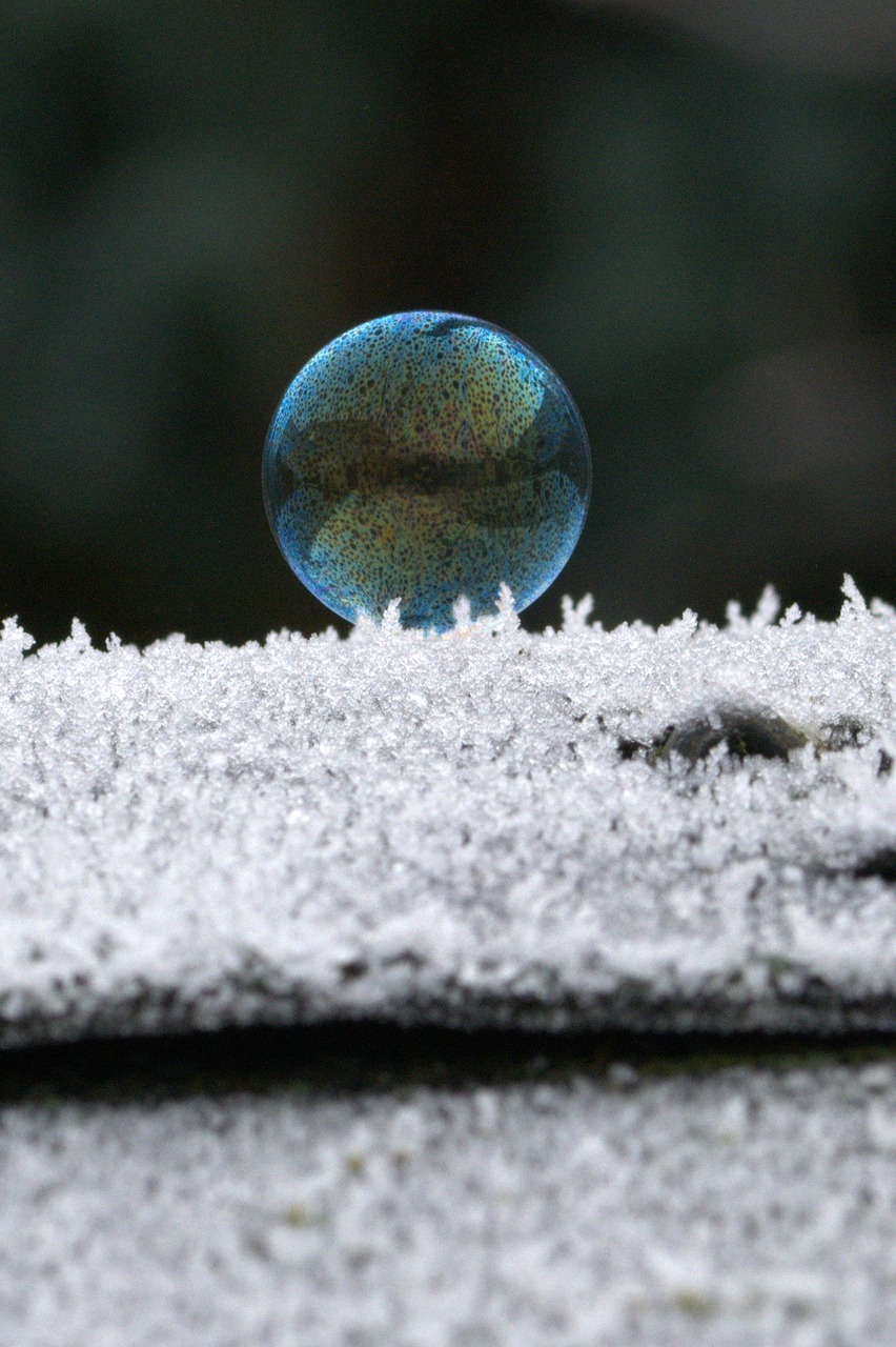 soap bubble mirroring colorful free photo