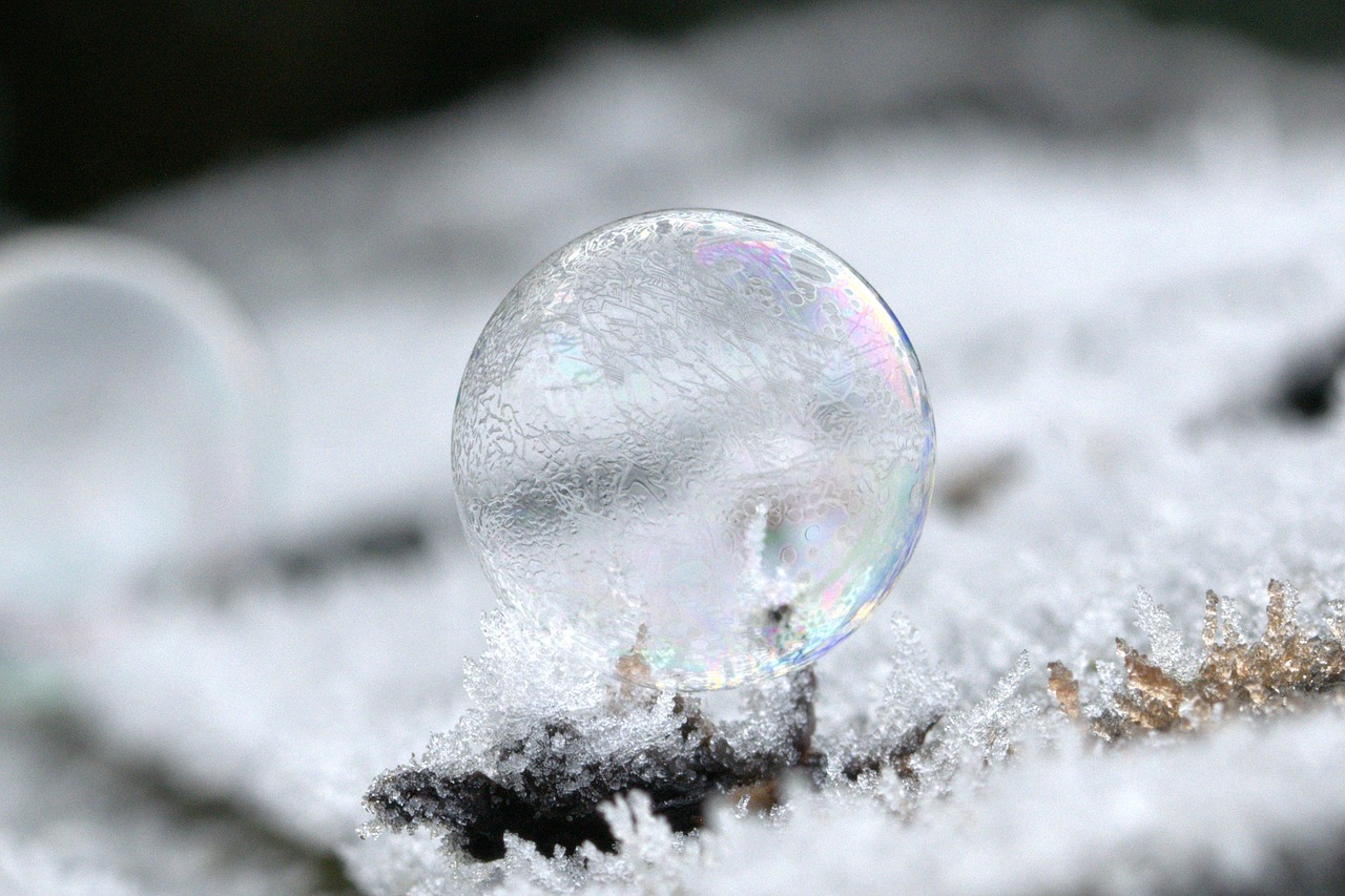 soap bubble mirroring colorful free photo