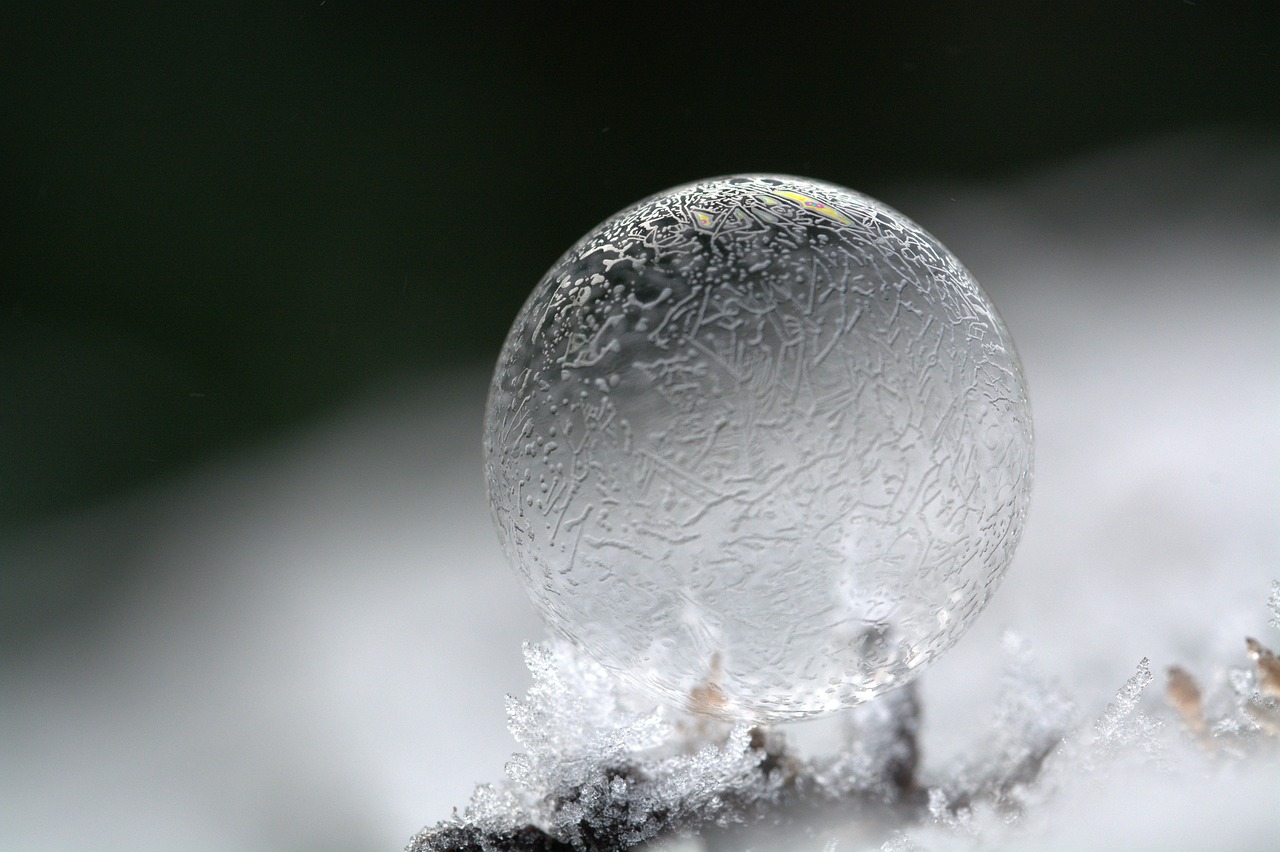 soap bubble mirroring colorful free photo