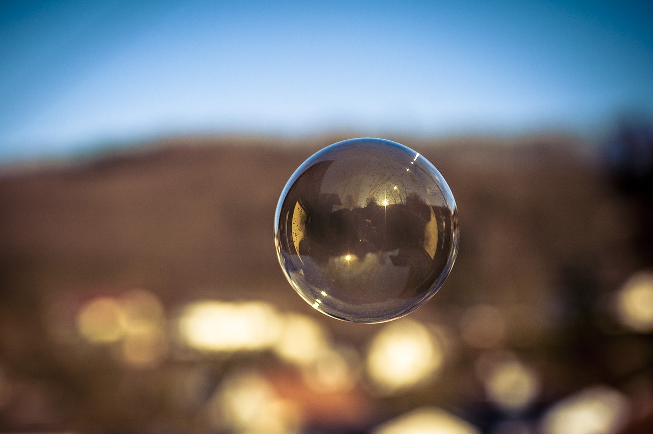 soap bubble air airy free photo