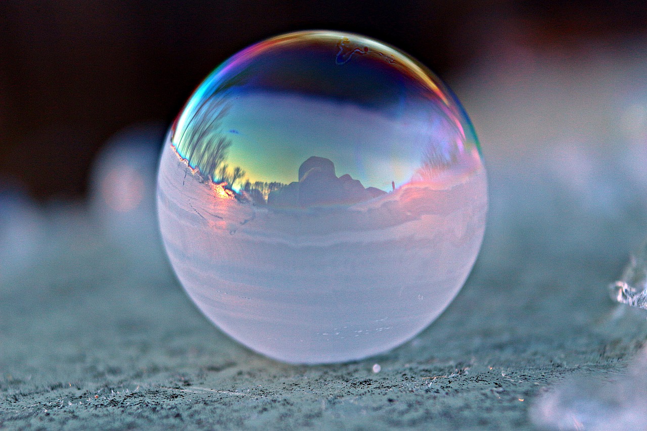 soap bubble ball frost globe free photo