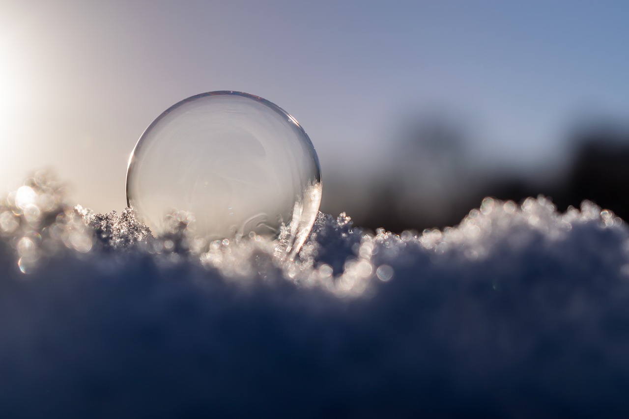 soap bubble sun blue free photo