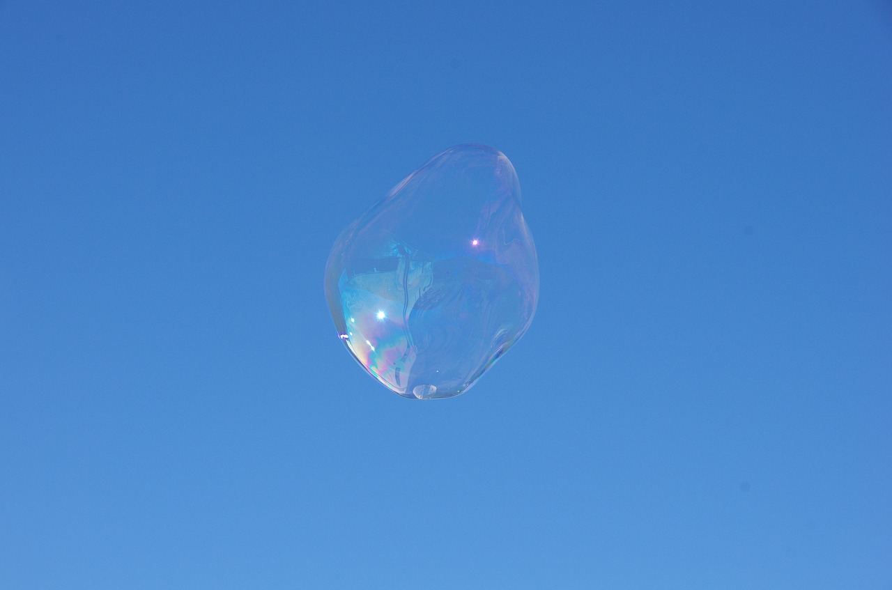 soap bubble gigantic bubble sky free photo