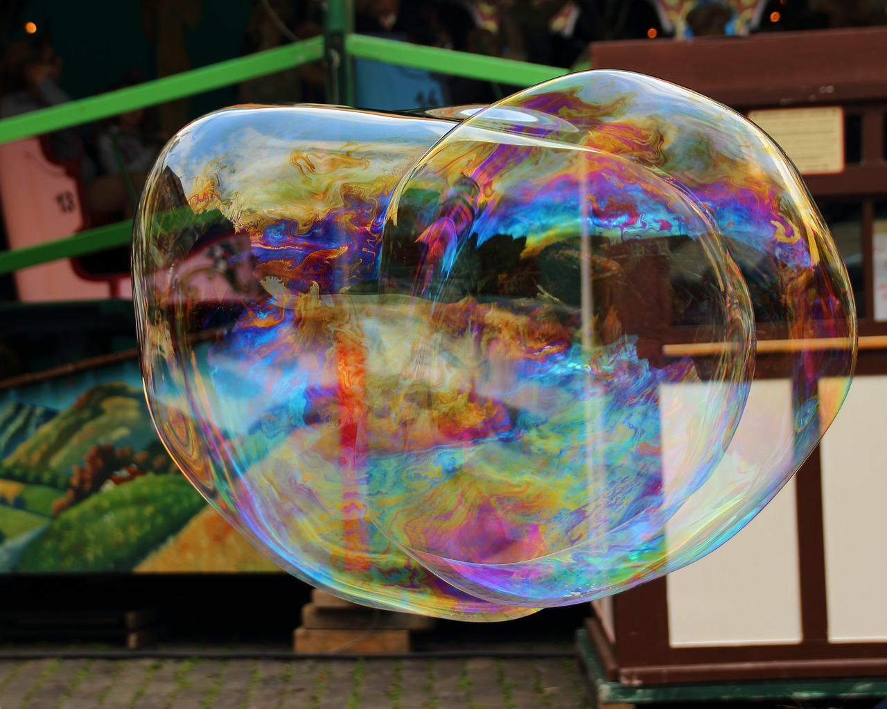 soap bubble soap bubbles giant bubble free photo