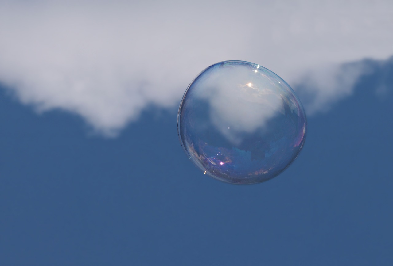 soap bubble  cloud  sky free photo