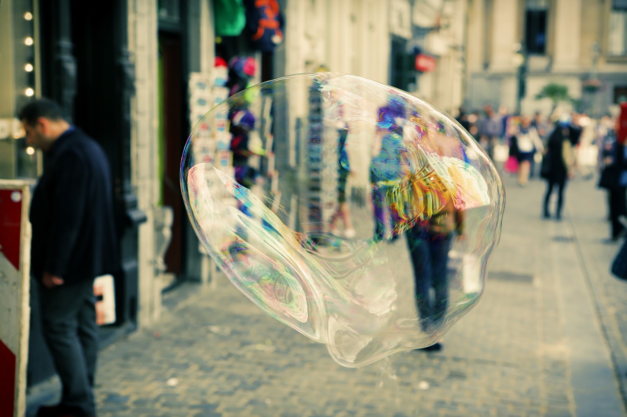 soap bubble fragile round free photo