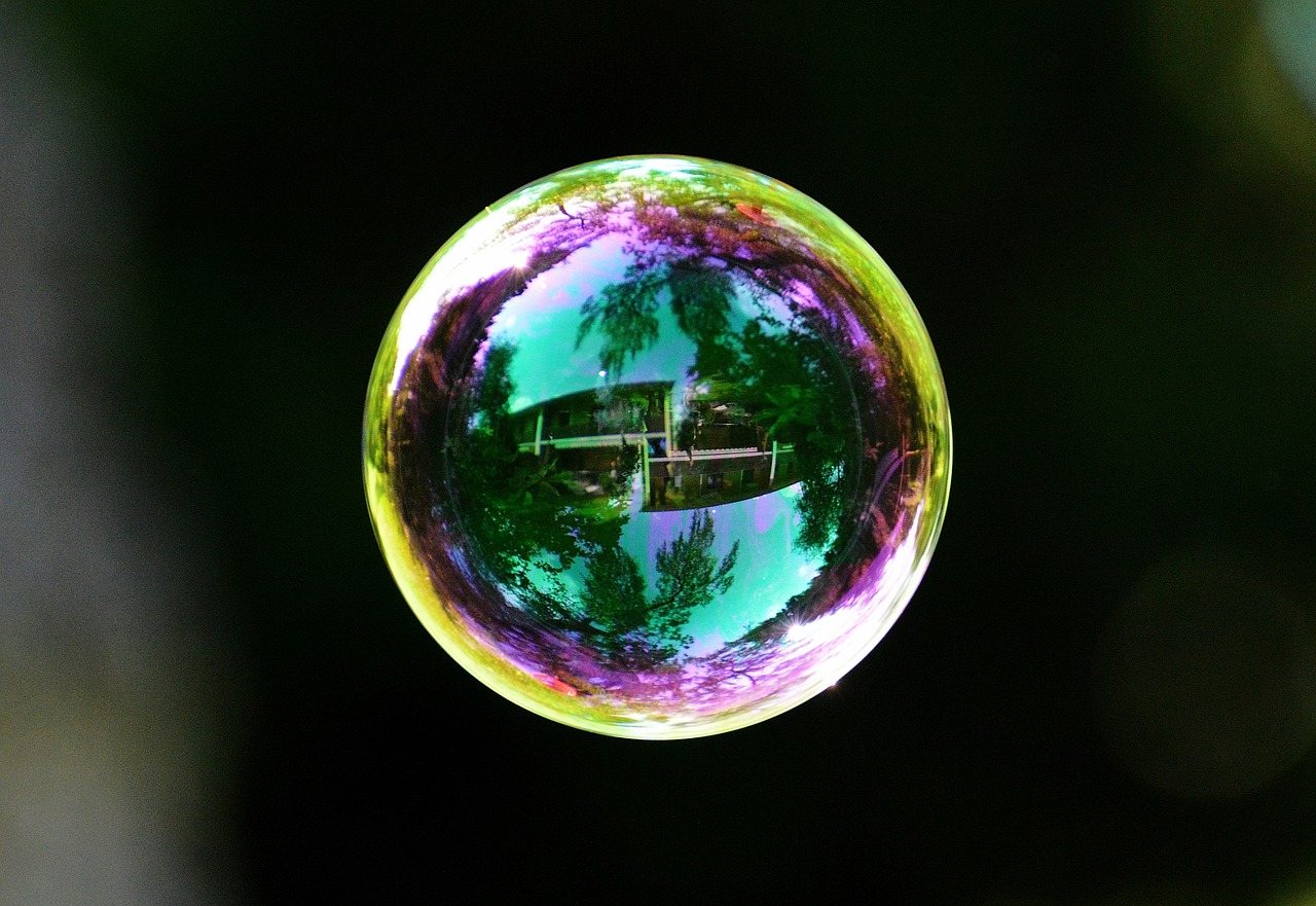 soap bubble colorful ball free photo