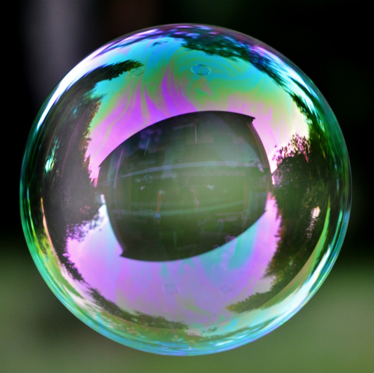 soap bubble colorful ball free photo