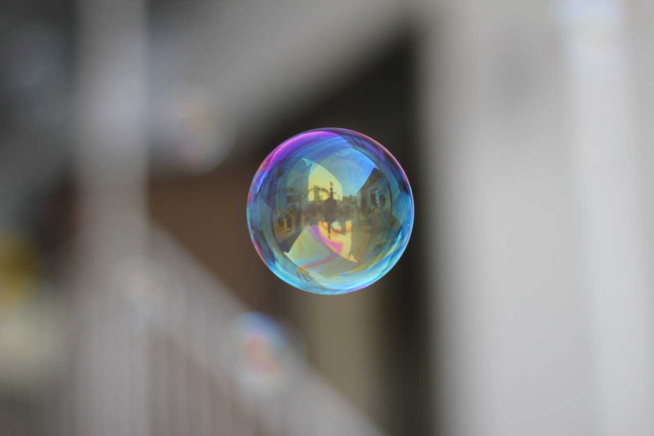 soap bubble flies flight free photo