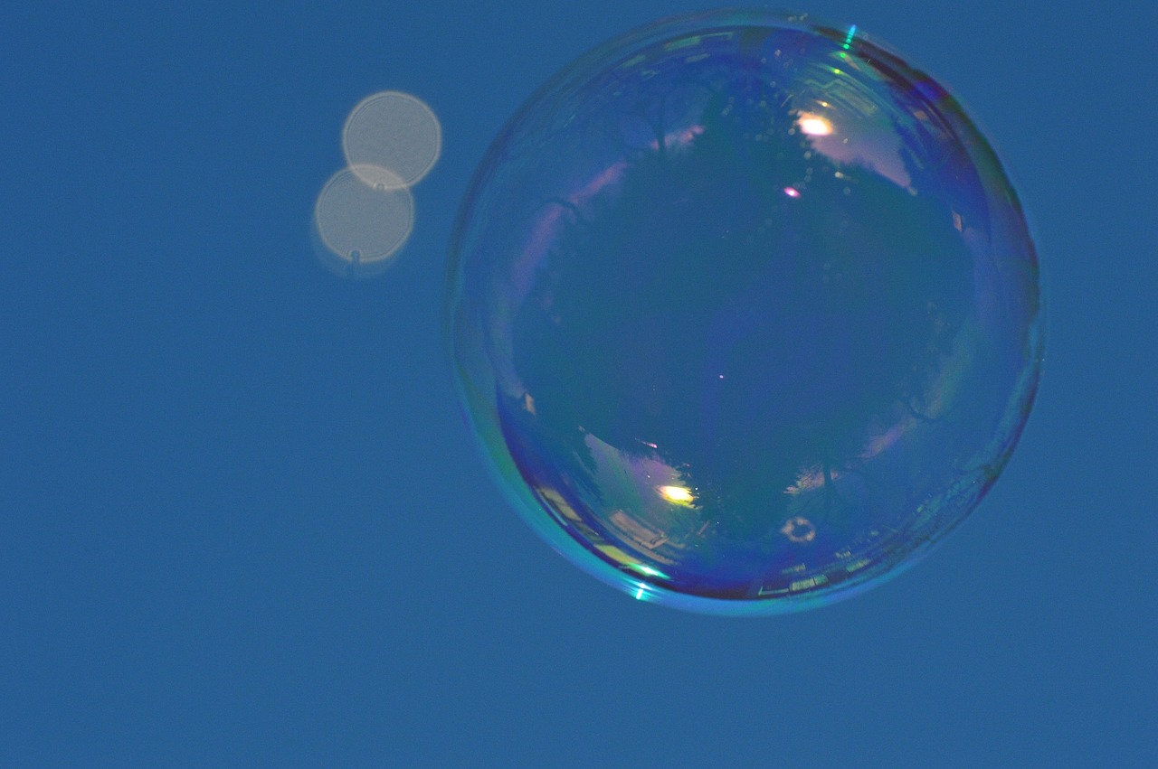 soap bubbles colorful balls free photo