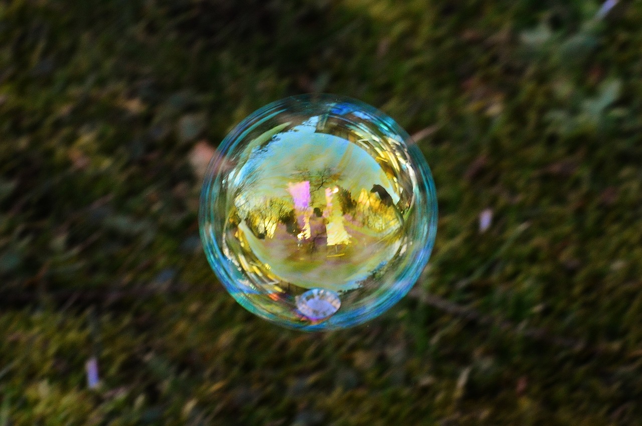 soap bubbles colorful balls free photo