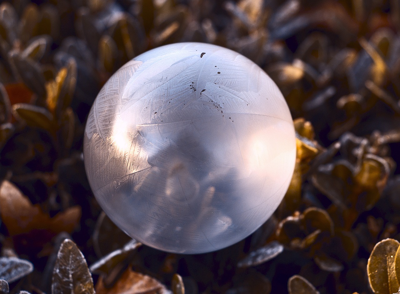 soap bubbles ball colorful free photo