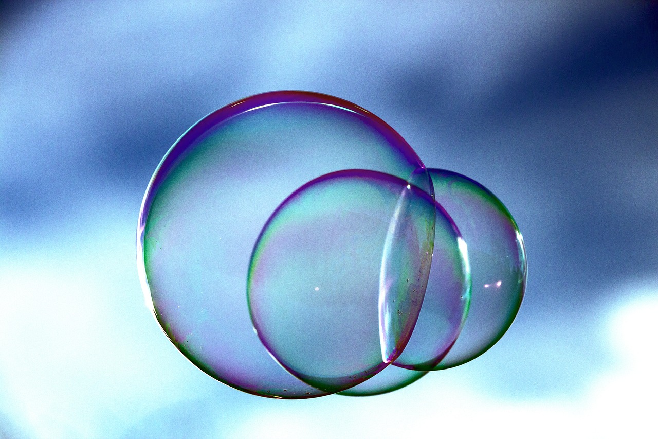 soap bubbles ball colorful free photo