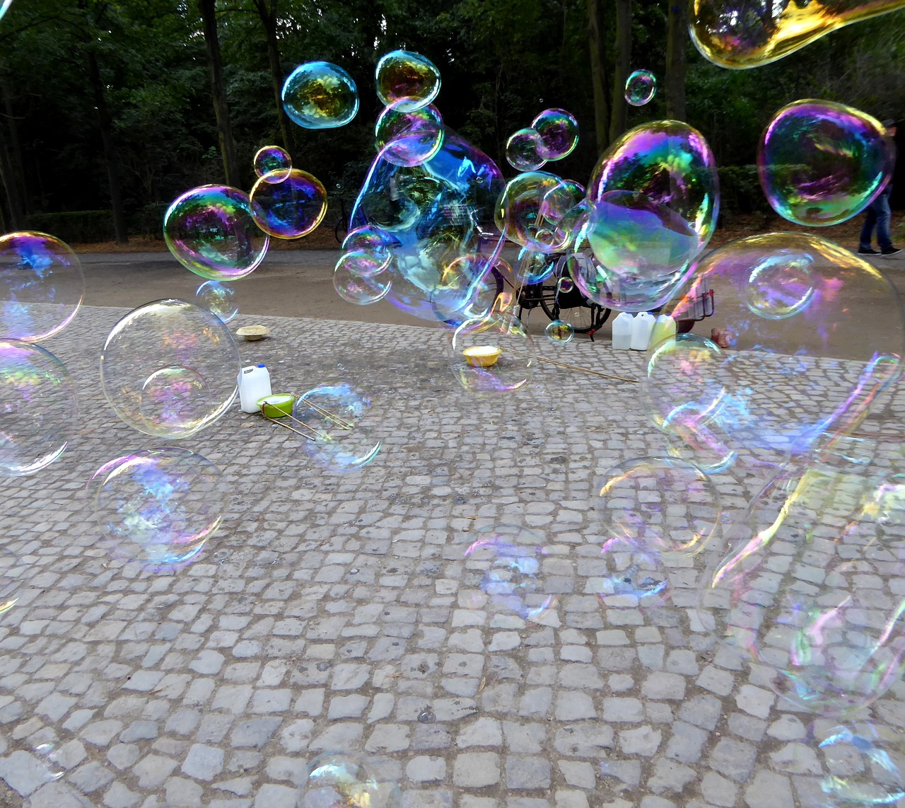 soap bubbles blow colorful free photo