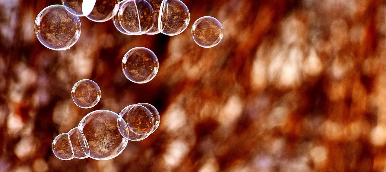 soap bubbles balls soapy water free photo