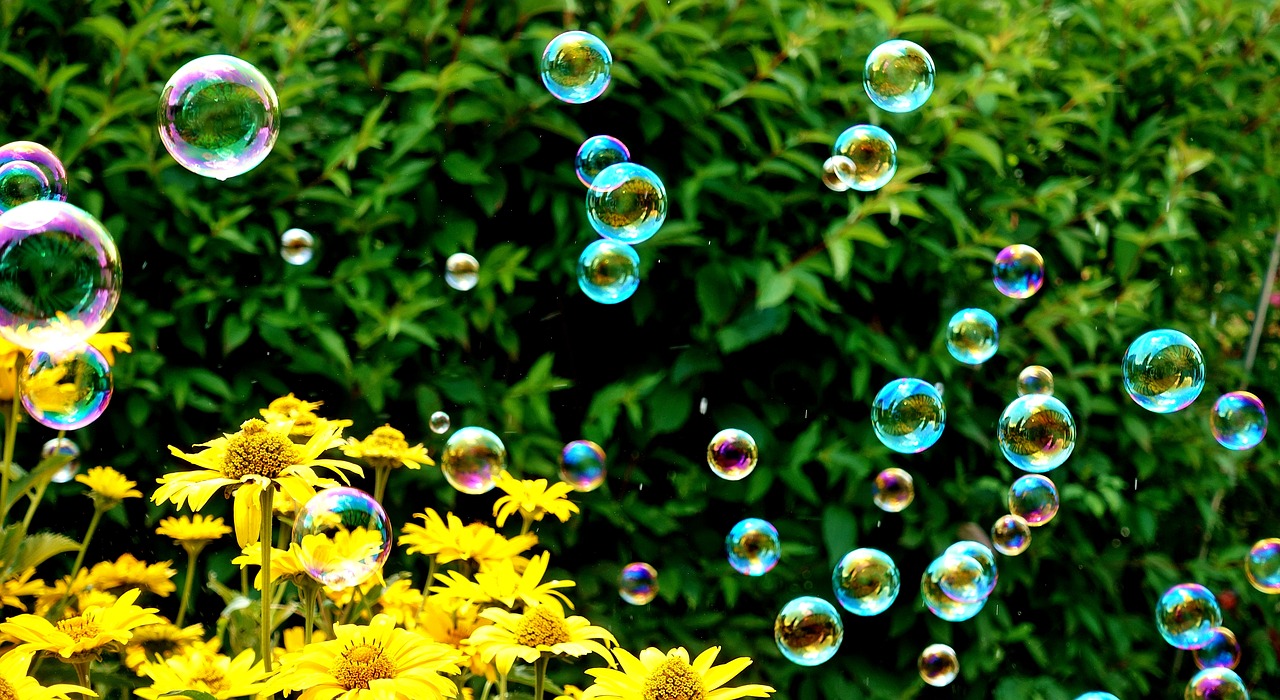 soap bubbles  colorful  summer free photo