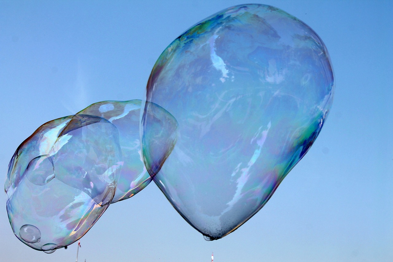 soap bubbles bubbles sky free photo