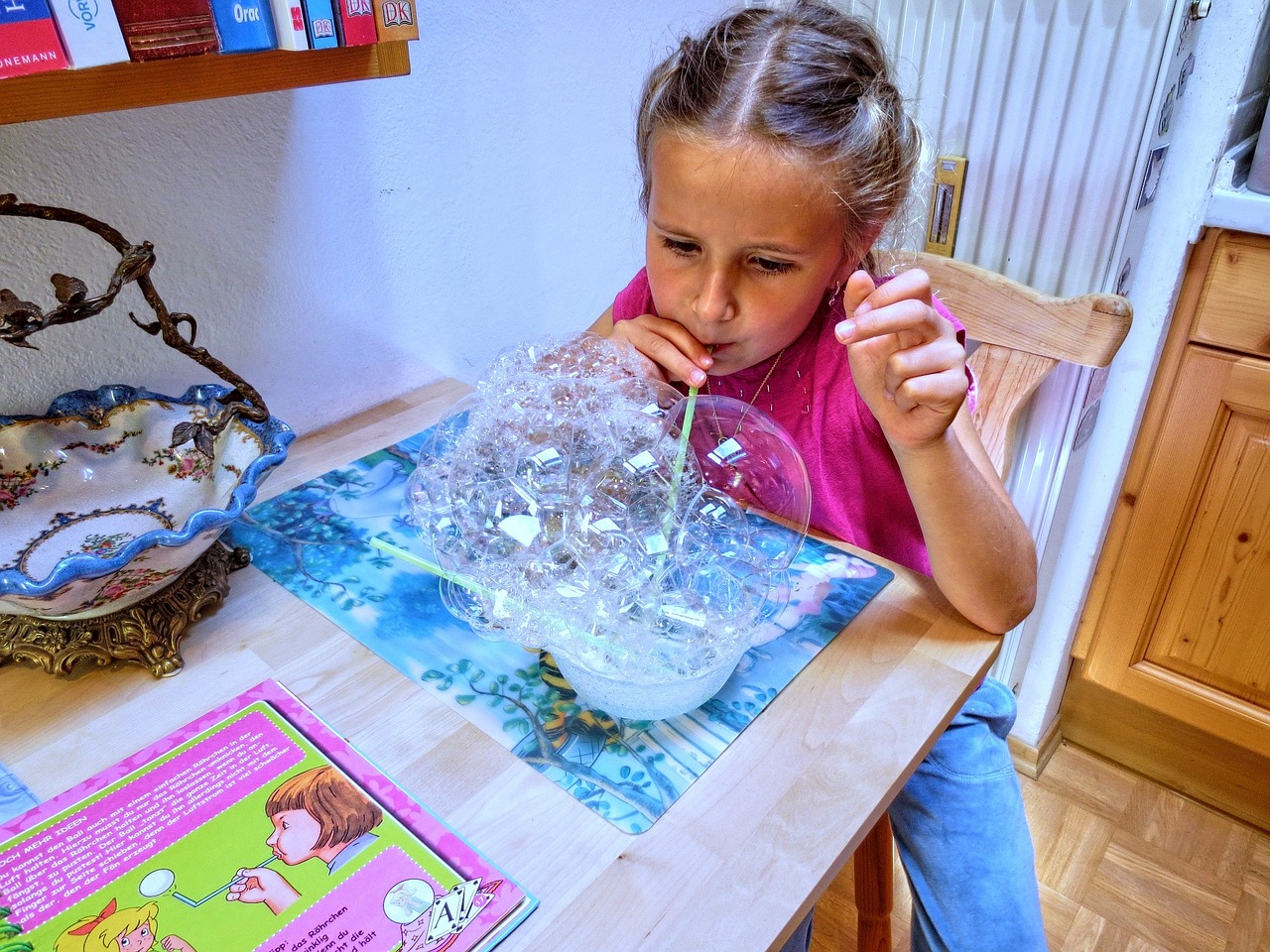 soap bubbles child giant soap bubbles free photo