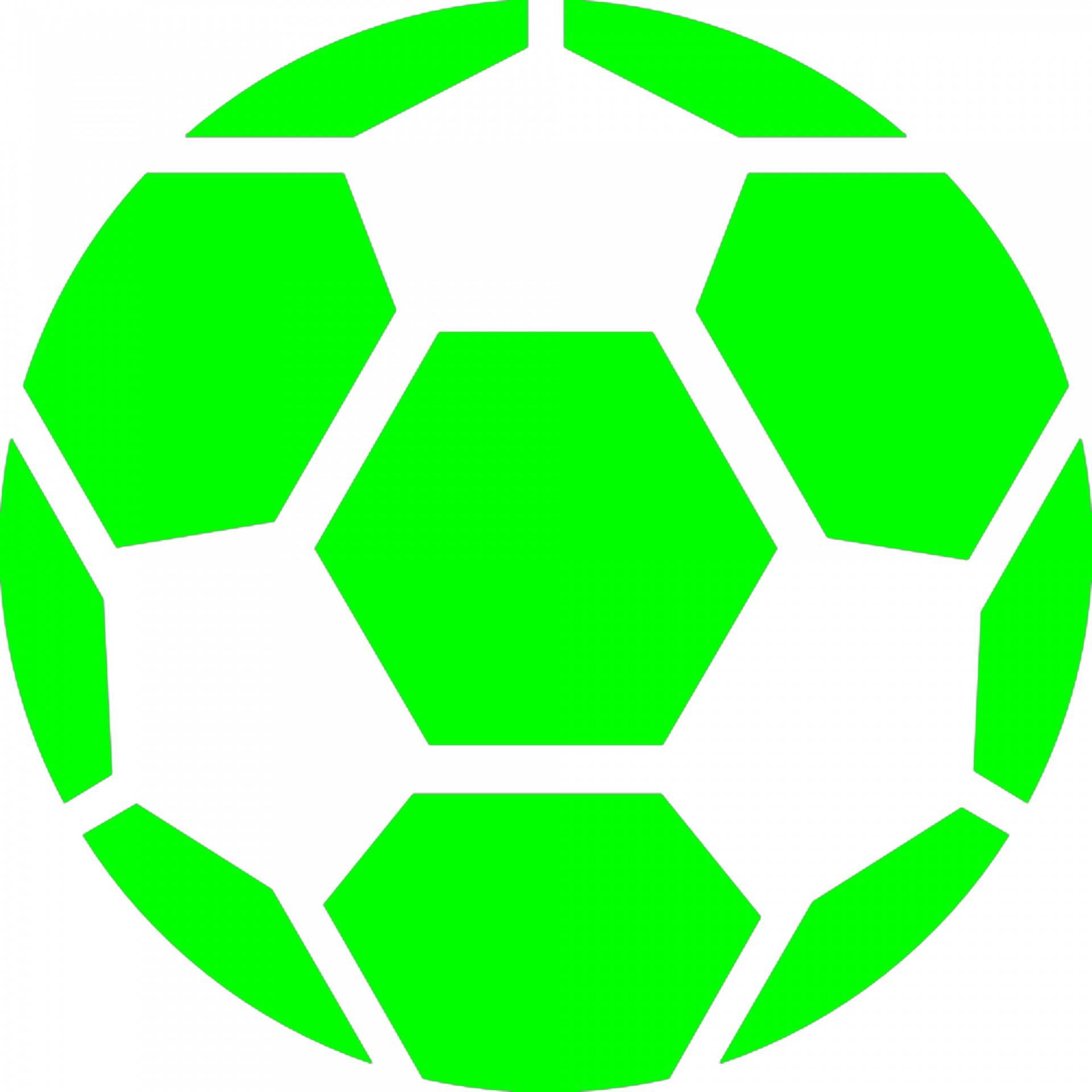 green soccer ball free photo