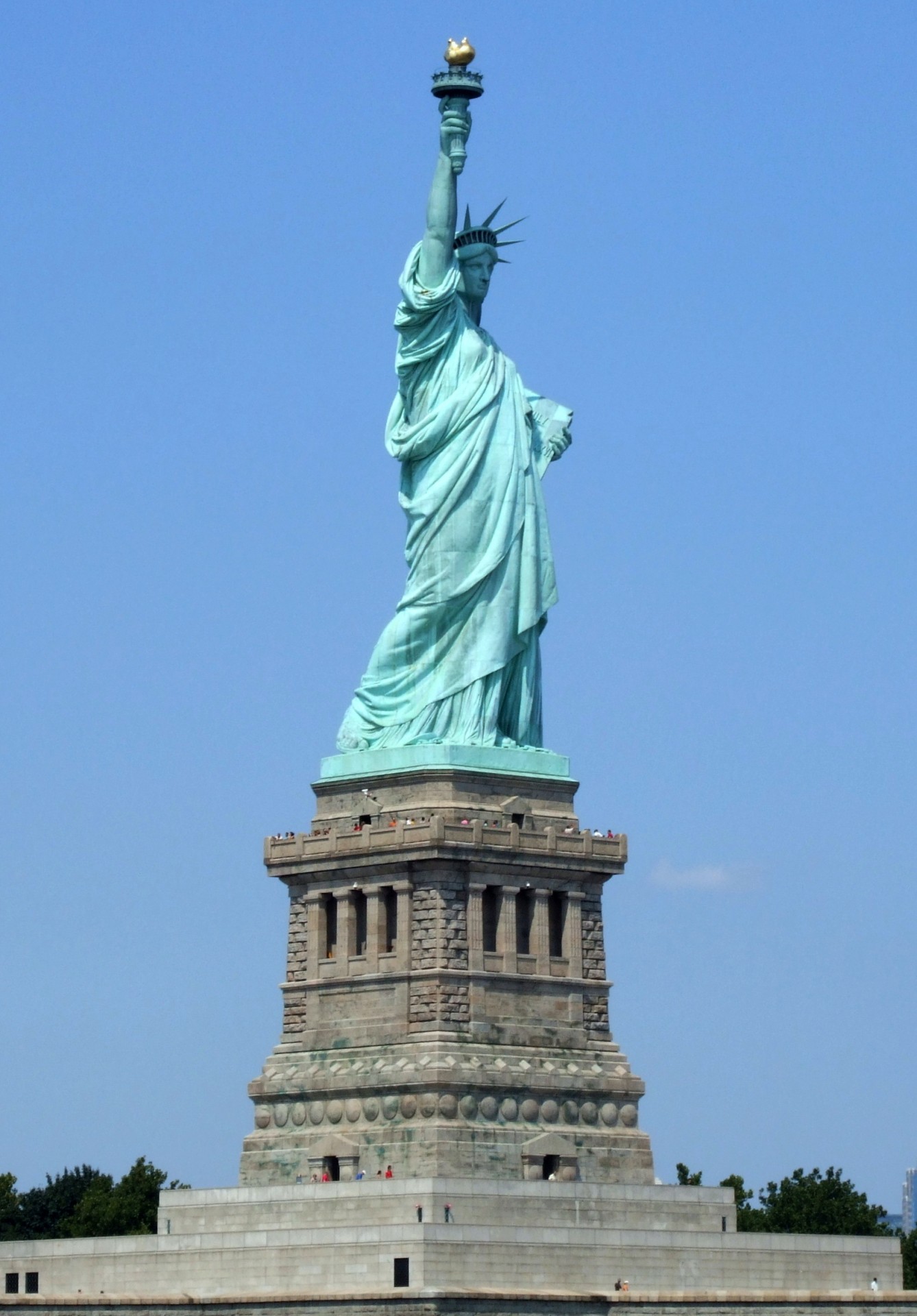 statue liberty new york city nyc free photo