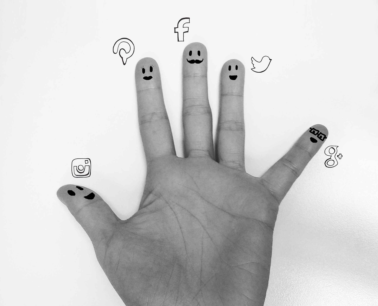 social hand fingers free photo