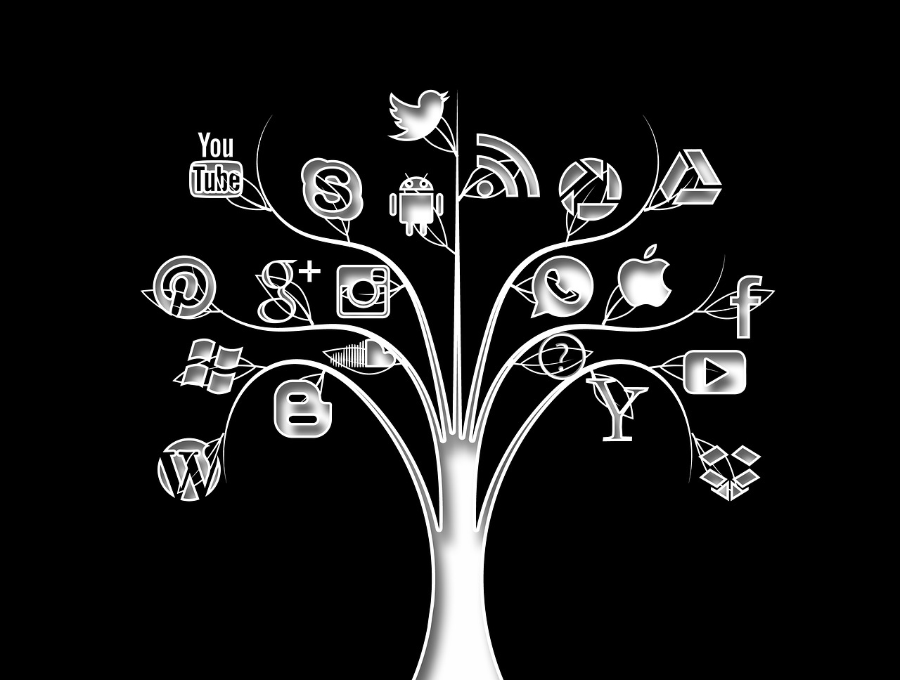 social media tree structure free photo
