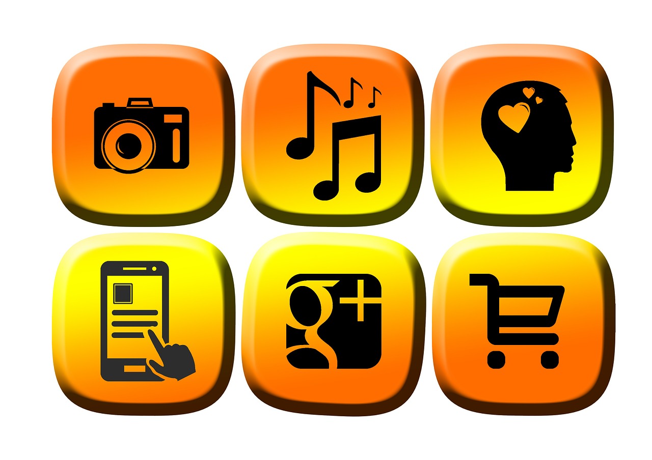 social media button icon free photo