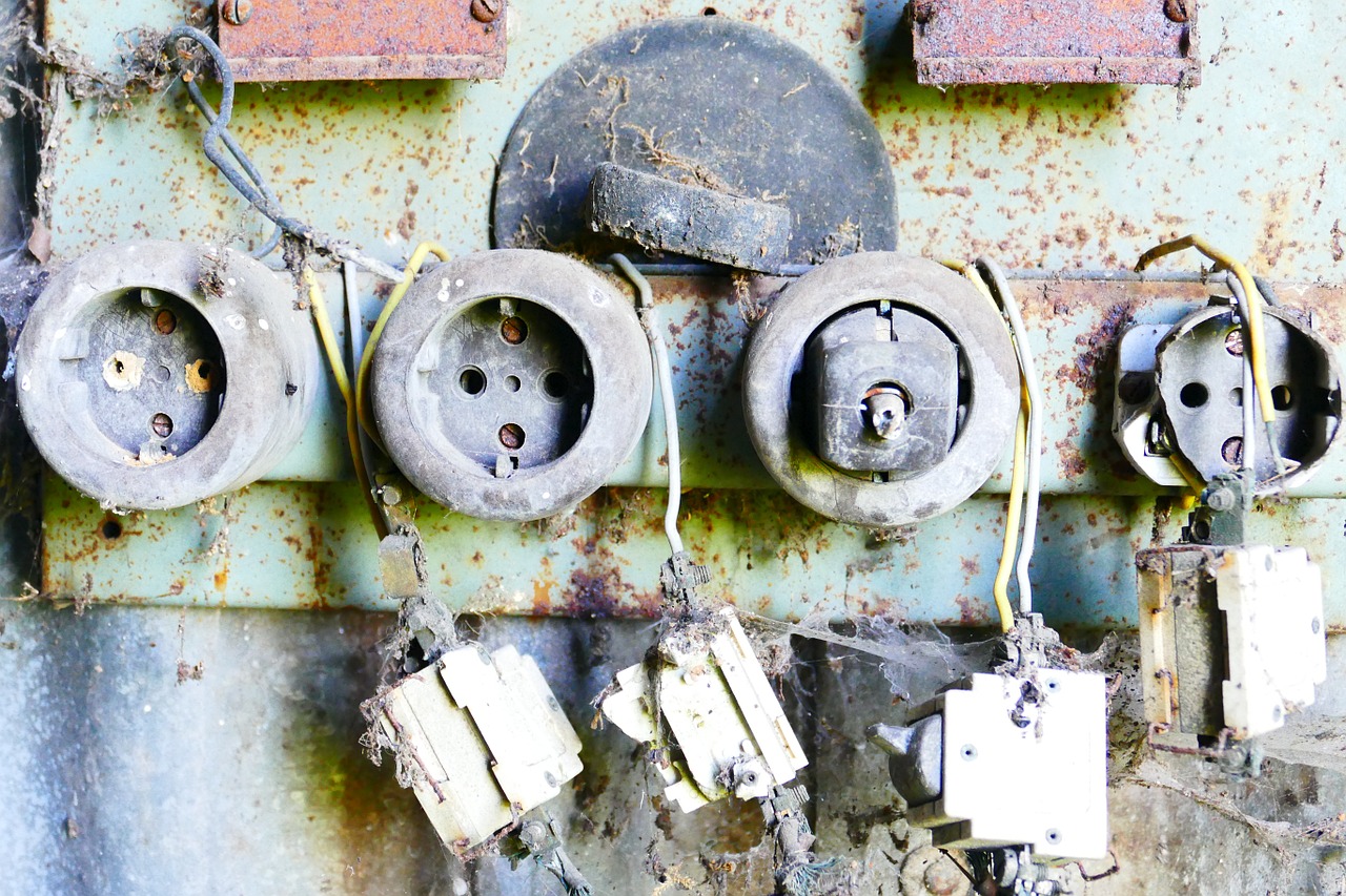 sockets old electricity free photo